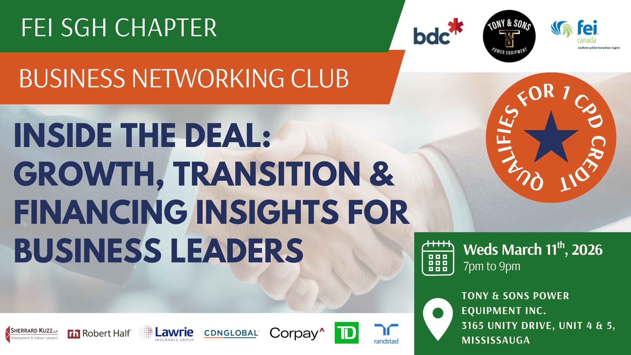 11th March - Tony and Sons