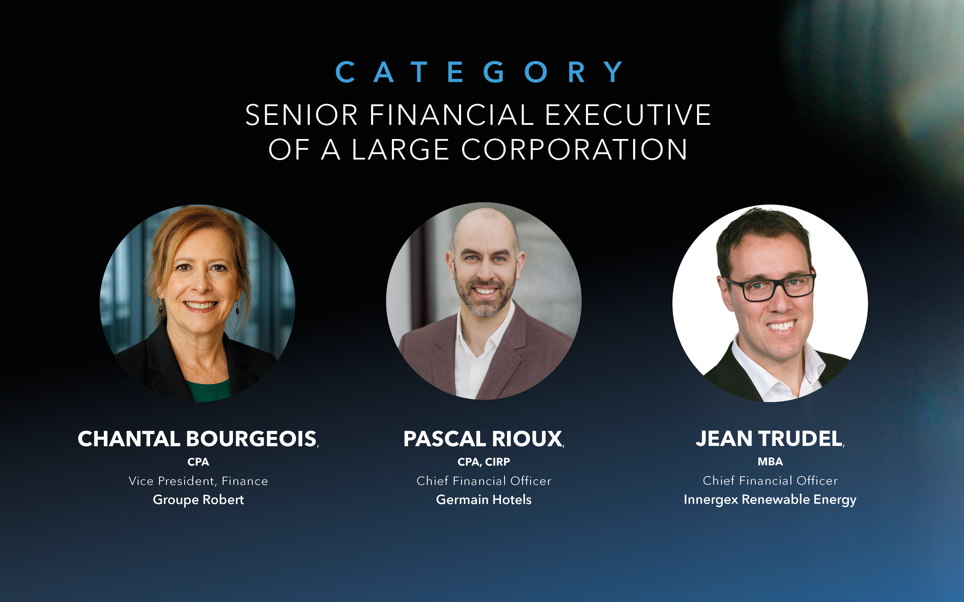 Finalists 2026 &ndash; Senior Financial Executive, Large Enterprise category