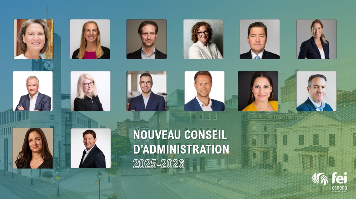 Annonce du conseil d'administration 2025-2026